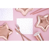 thumbnail of 6 Teller Stern roségold Folie