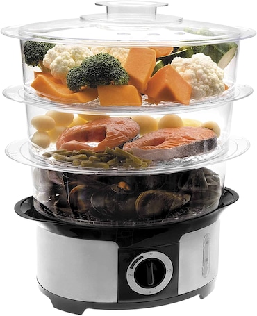 Lacor - 69121 - Cuiseur Vapeur Électrique 1000w - Gris