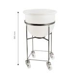thumbnail of GILAC Chariot pour bac grand volume hémisphérique - inox - Gris G146121