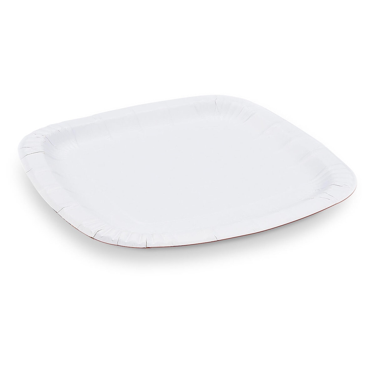 100x BIONATURE Pappteller aus Frischfaser quadratisch 24 x 24 cm fettdicht