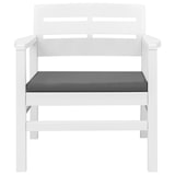 thumbnail of Helloshop26 - Salon de jardin meuble d'extérieur ensemble de mobilier 3 pièces plastique blanc 02_0016062