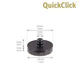 thumbnail of WAGNER QuickClick® 8er-Set Filz Ersatzgleiter ULTRASOFT Ø 20 mm für Basis SMART 16 / 20 & 18 / 22 mm, DE Ware - 15787900