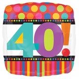 thumbnail of Folienballon `Dots & Stripes` 40