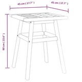 thumbnail of Mesa auxiliar madera maciza acacia 45x45x60 cm