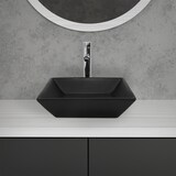 thumbnail of ML-Design Aufsatzwaschbecken Keramik Schwarz matt 41 × 41 × 12 cm, quadratisch – modernes Waschbecken für Bad / Gäste-WC