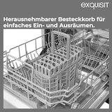 thumbnail of Exquisit PLUS Geschirrspüler 45 cm, Unterbaufähig, 9 Maßgedecke, 9 Liter, ECO-Programm, Startzeitvorwahl, GSP59309-030E silber