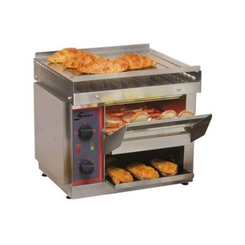 Toaster à convoyeur à quartz - commandes frontales | Sofraca - TR1Q