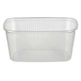 thumbnail of Starpak 100 Verpackungsbecher, PP eckig 250 ml 4,9 cm x 8,1 cm x 10,8 cm transparent