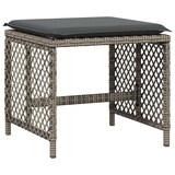 thumbnail of vidaXL 17-tlg. Garten-Essgruppe mit Kissen Grau Poly Rattan