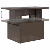 thumbnail of vidaXL 5-tlg. Garten-Sofagarnitur mit Kissen Braun Poly Rattan Akazie