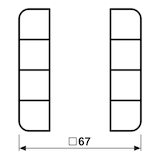 thumbnail of Jung Tastensatz, 4fach CD 504 TSA WW CD504TSAWW