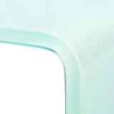 thumbnail of Helloshop26 - Meuble télé buffet tv télévision design pratique support pour moniteur 110 cm verre blanc 2502223