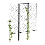 thumbnail of Relaxdays Rankgitter Metall, 3er Set, zum Stecken, Rankhilfe für Kletterpflanzen, 122 x 31 cm, Spalier Garten, schwarz