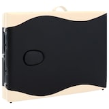 thumbnail of Helloshop26 - Klappbare Massageliege 3-teilig Edelstahl schwarz und beige 02_0001821
