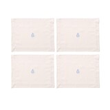 thumbnail of Benetton - Set di 4 tovagliette 45x35 cm 180G/M² in cotone Panna e Blu