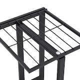 thumbnail of vidaXL Blumenständer 4-Etagen 43x22x76 cm Schwarz Metall