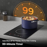 thumbnail of Placa de cocción de vitrocerámica CDV 30 cm, 2 zonas, 9 niveles, control táctil, 3000 W, CDVER302