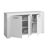 thumbnail of Dmora Anrichte Bellevue, Modernes Sideboard mit 3 Türen, Buffet im Wohnzimmer, Fernsehschrank, Sideboard für Wohnzimmer, 144x42h80 cm, Weiß