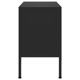 thumbnail of Mueble para TV de acero negro 105x35x50 cm