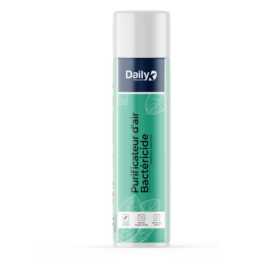 Purificateur d'air bactéricide menthe - Aérosol 750ml - Daily K