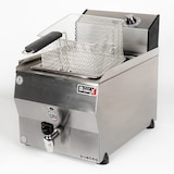 thumbnail of Romux® Fritadeira Elétrica Industrial 10 Litros Simples de Bancada com Torneira | Fritadeira Profissional em Aço Inoxidável 3500 W com Termostato