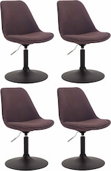 thumbnail of 4er Set Esszimmerstühle Maverick Stoff braun/schwarz