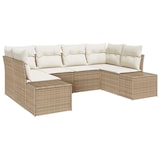 thumbnail of vidaXL Garten-Sofa-Set 6 pcs Beige und Creme 234 x 154 x 85 cm