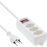 thumbnail of InLine® 16431X InLine® Steckdosenleiste SCHWEIZ, 3-fach, mit Schalter, 1,5m, weiß