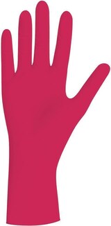 thumbnail of 1000 Unigloves Red Pearl Nitrilhandschuhe - puderfrei - Gr. XS - Einmalhandschuhe