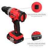 thumbnail of WOLFPACK - Taladro Atornillador 20 V. Con 2 Velocidades y Percutor. Bateria 2 Ah. Par Apriete 50 Nm.