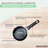 thumbnail of 16 cm aluminium koekenpan met keramische antiaanbaklaag, PFAS-vrij, Fackelmann Brandao
