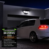 thumbnail of Brandson LED Solarleuchte Außenlampe, 120 LEDs, PIR-Sensor, 500 Lumen, Kaltweiß, 2400 mAh Akku, wetterfest, schwenkbar