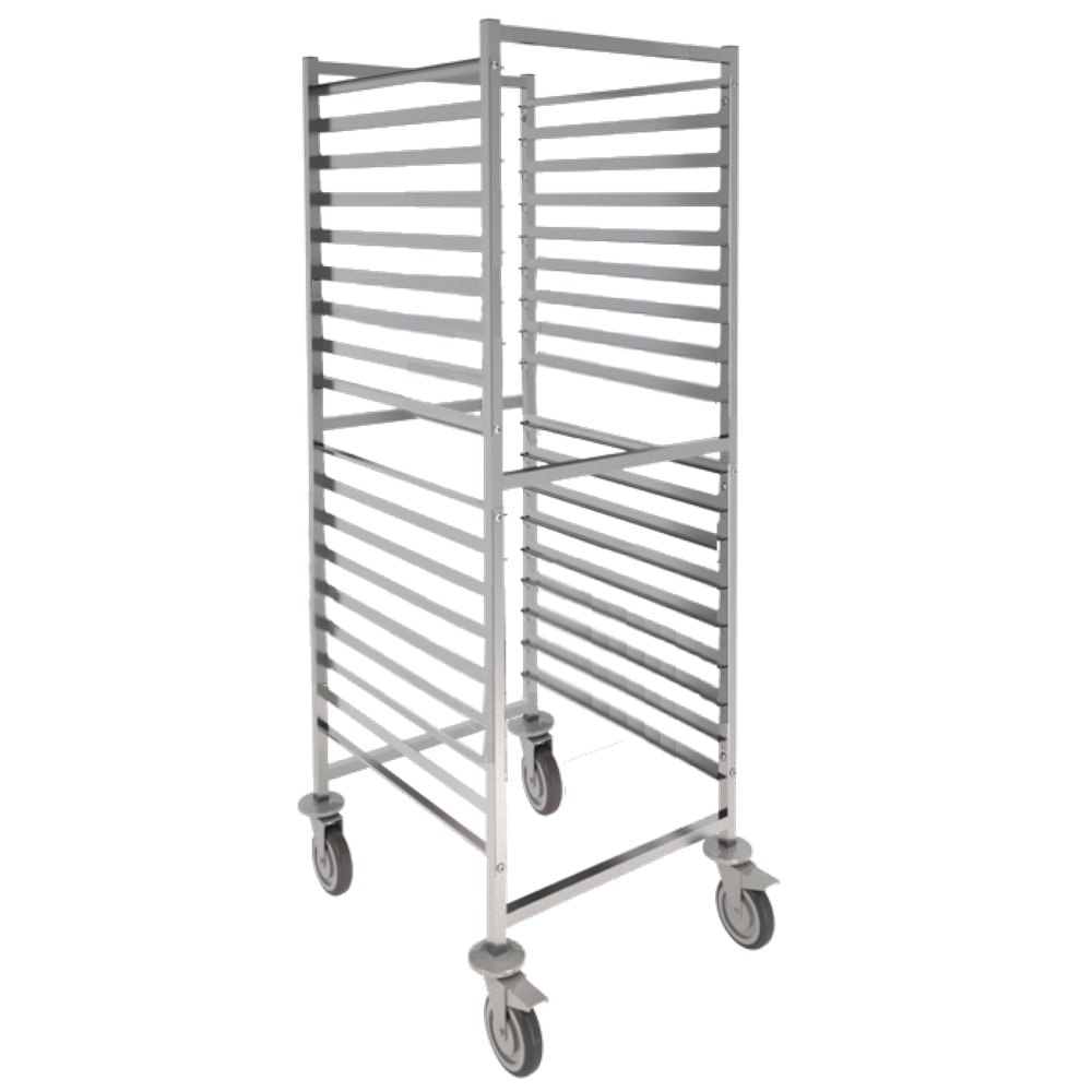 Wagen met 18 geleiders voor gn 1/1 containers - 460x630x1700 mm - 91060620 Eurast