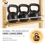 thumbnail of CASARIA® Duschregal hängend Holz mit 3 Ablagen