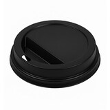 thumbnail of MONOUSO - Zwarte PS Deksel Travel Met Gat voor Kartonnen Bekers Ø9,0cm (50 stuks)