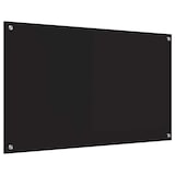 thumbnail of vidaXL Keuken Achterwand Zwart 100 x 60 cm gehard glas