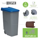 thumbnail of WellHome - Conjunto de Caixotes do lixo Fechados 110L Azul e Preto 88cm