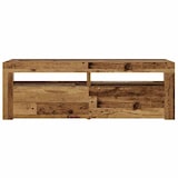 thumbnail of Tables de chevet 2 pcs avec LED vieux bois 60x35x40 cm