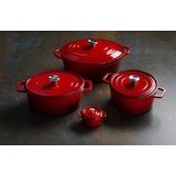 thumbnail of HENDI Emaillierter Gusseisentopf, 3,7L, Rot, 317x240x(H)105mm