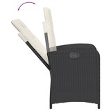 thumbnail of vidaXL 7-tlg. Garten-Essgruppe mit Kissen Schwarz Poly Rattan