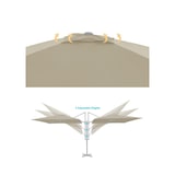 thumbnail of METRO PROFESSIONAL Ombrellone doppio quadrato, acciaio, 2.5 x 2.5 m, idrorepellente, beige/platino