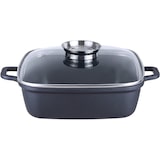 thumbnail of Kopf Bräter Santorin (Aluguss, 3,8 Liter, inkl. Glasdeckel mit Aromaknopf, Induktion) schwarz