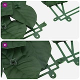 thumbnail of Écran de balcon avec feuilles vert foncé 600x100 cm Modèle Riviera Prime