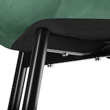 thumbnail of tectake Lot de 8 chaises Rembourrées aspect velours Ergonomique vert foncé - 404932