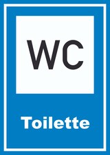 thumbnail of Toilette Schild A4 Rückseite selbstklebend