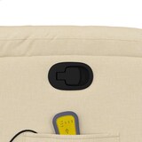 thumbnail of vidaXL Massagesessel Creme Stoff