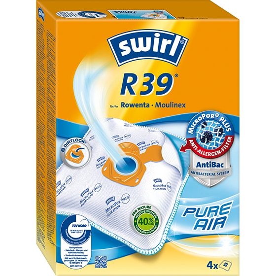 Swirl R 39 MicroPor Plus Zylinder-Vakuum Staubbeutel