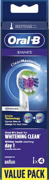 thumbnail of Oral-B 3D White 80339410 Elektrischer Zahnbürstenkopf 4 Stück(e) Weiß