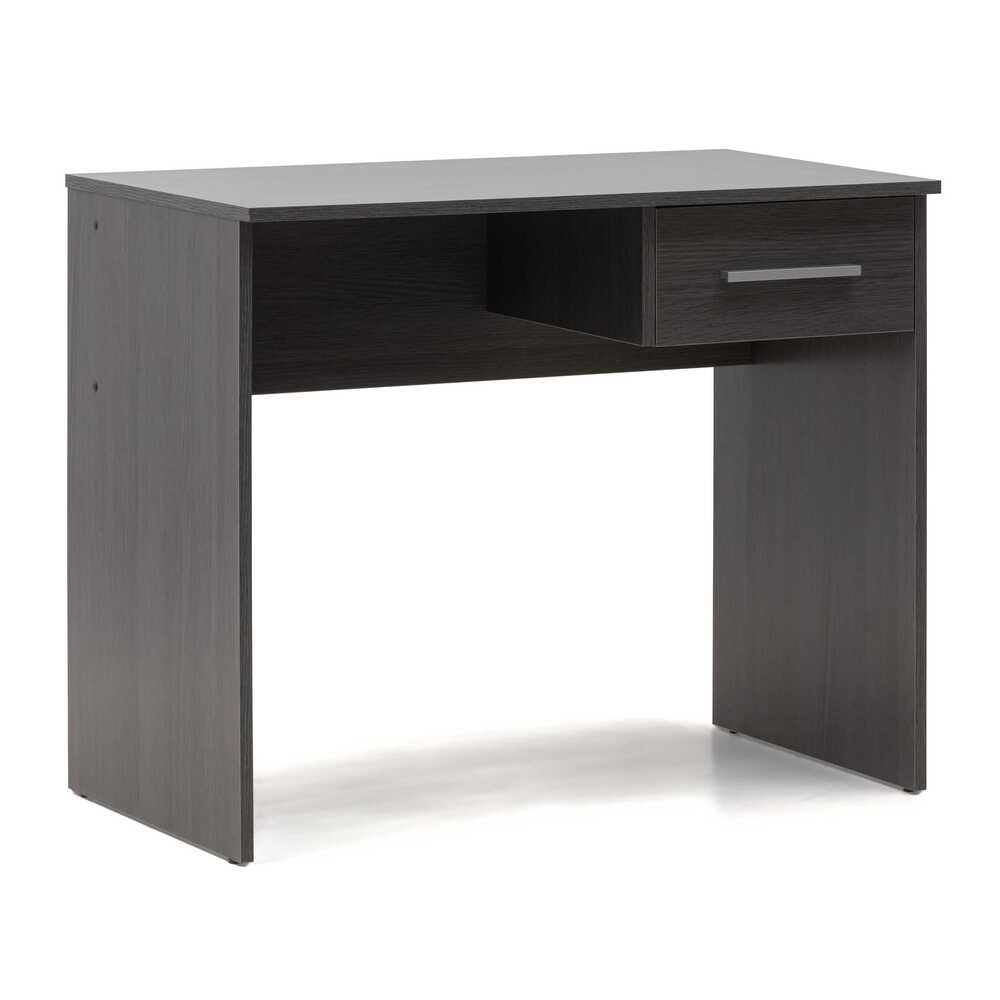Mesa Escritorio con cajón pequeña 90x50x73cm acabado color ceniza