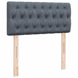 thumbnail of vidaXL Ottoman-Bett mit Matratzen & LEDs Dunkelgrau 200x200 cm Samt